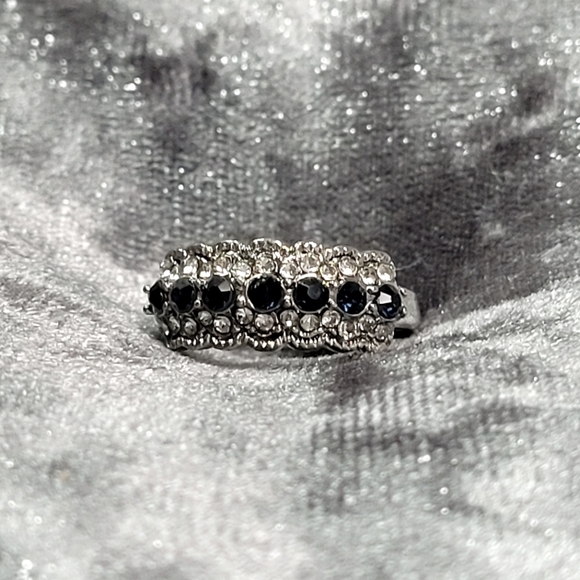 Blue Zircon Stone Engagement Ring - Picture 9 of 9